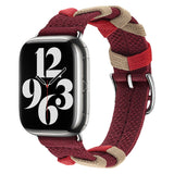 Apple Watch 44mm Zore KRD-97 Sarmal Örgü Tasarımlı Kordon Haki