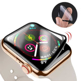 Apple Watch 44mm Zore PMMA Silikon Body Saat Ekran Koruyucu Siyah