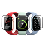 Apple Watch 44mm Zore PMMA Silikon Body Saat Ekran Koruyucu Siyah