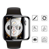 Apple Watch 44mm Zore PMMA Silikon Body Saat Ekran Koruyucu Siyah