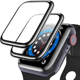 Apple Watch 44mm Zore PMMA Silikon Body Saat Ekran Koruyucu Siyah