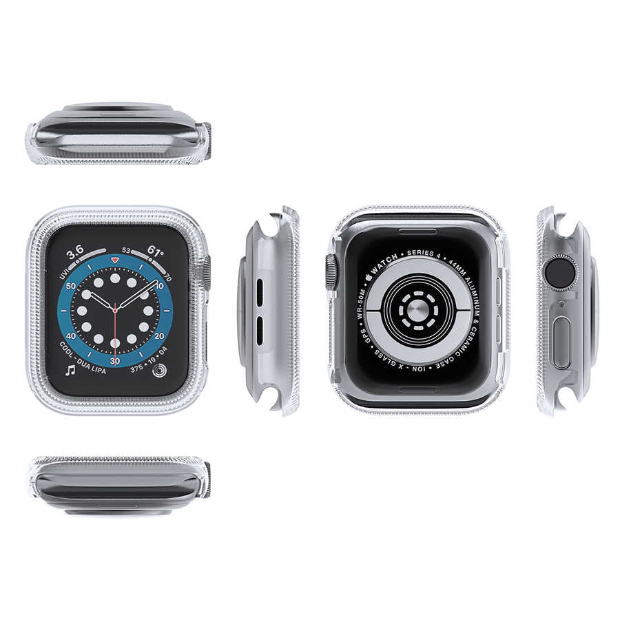 Apple Watch 44mm Zore Watch Gard 03 Kasa Koruyucu Turuncu