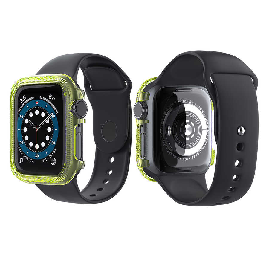 Apple Watch 44mm Zore Watch Gard 03 Kasa Koruyucu Turuncu