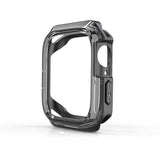 Apple Watch 44mm Zore Watch Gard 08 Sert PC + Silikon Koruyucu Siyah