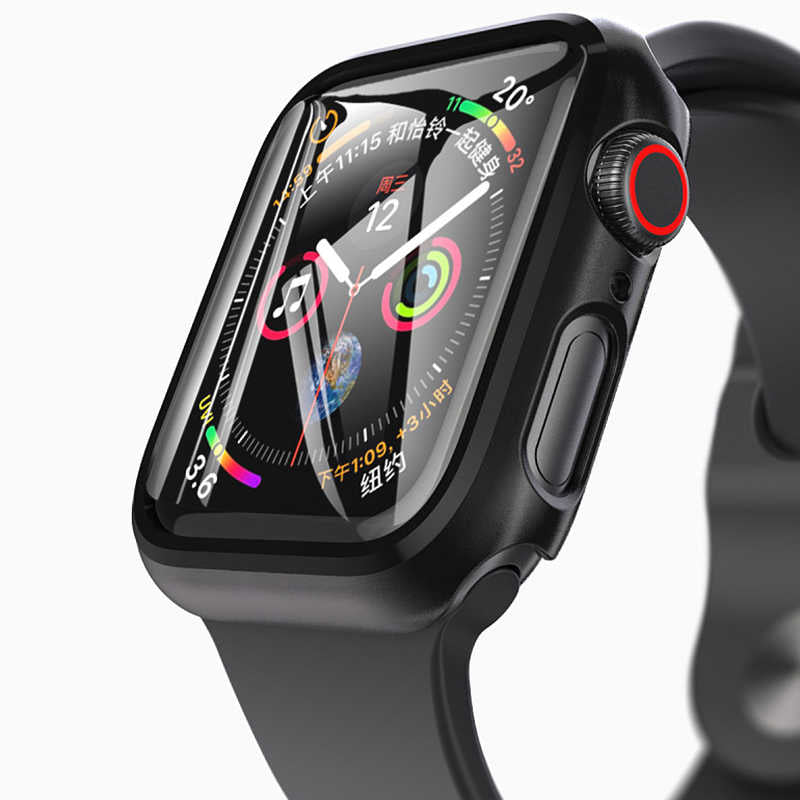 Apple Watch 44mm Zore Watch Gard Ekran Koruyucu Siyah