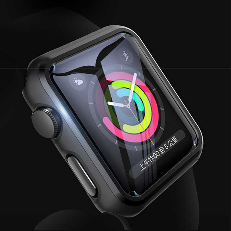 Apple Watch 44mm Zore Watch Gard Ekran Koruyucu Siyah