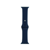 Apple Watch 7 41mm Band Serisi Klasik Kordon Silikon Strap Kayış Deep Blue