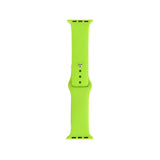 Apple Watch 7 41mm Band Serisi Klasik Kordon Silikon Strap Kayış Yeşil
