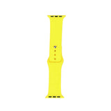 Apple Watch 7 41mm Band Serisi Klasik Kordon Silikon Strap Kayış Sarı