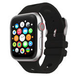 Apple Watch 7 41mm Delikli Tasarım Zore KRD-147 Silikon Kordon Gri
