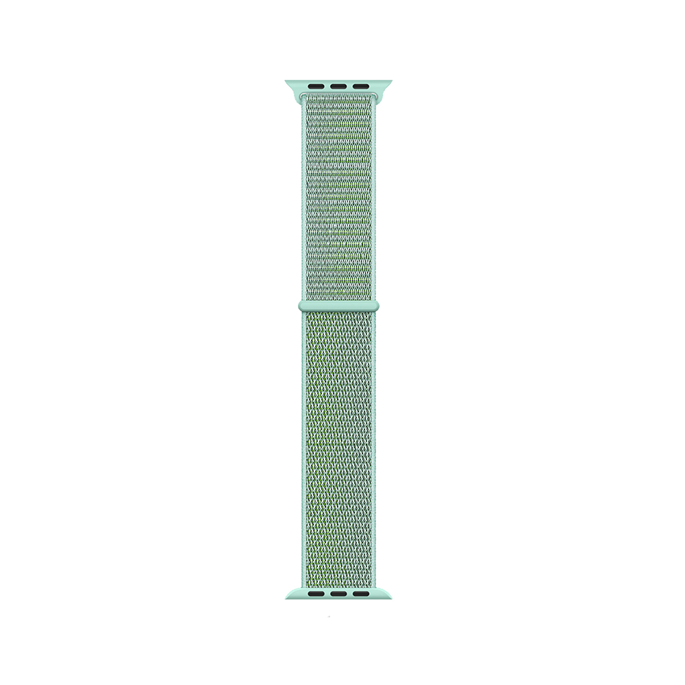 Apple Watch 7 41mm Kordon Band-03 Serisi Hasır Strap Kayış Marin Yeşil