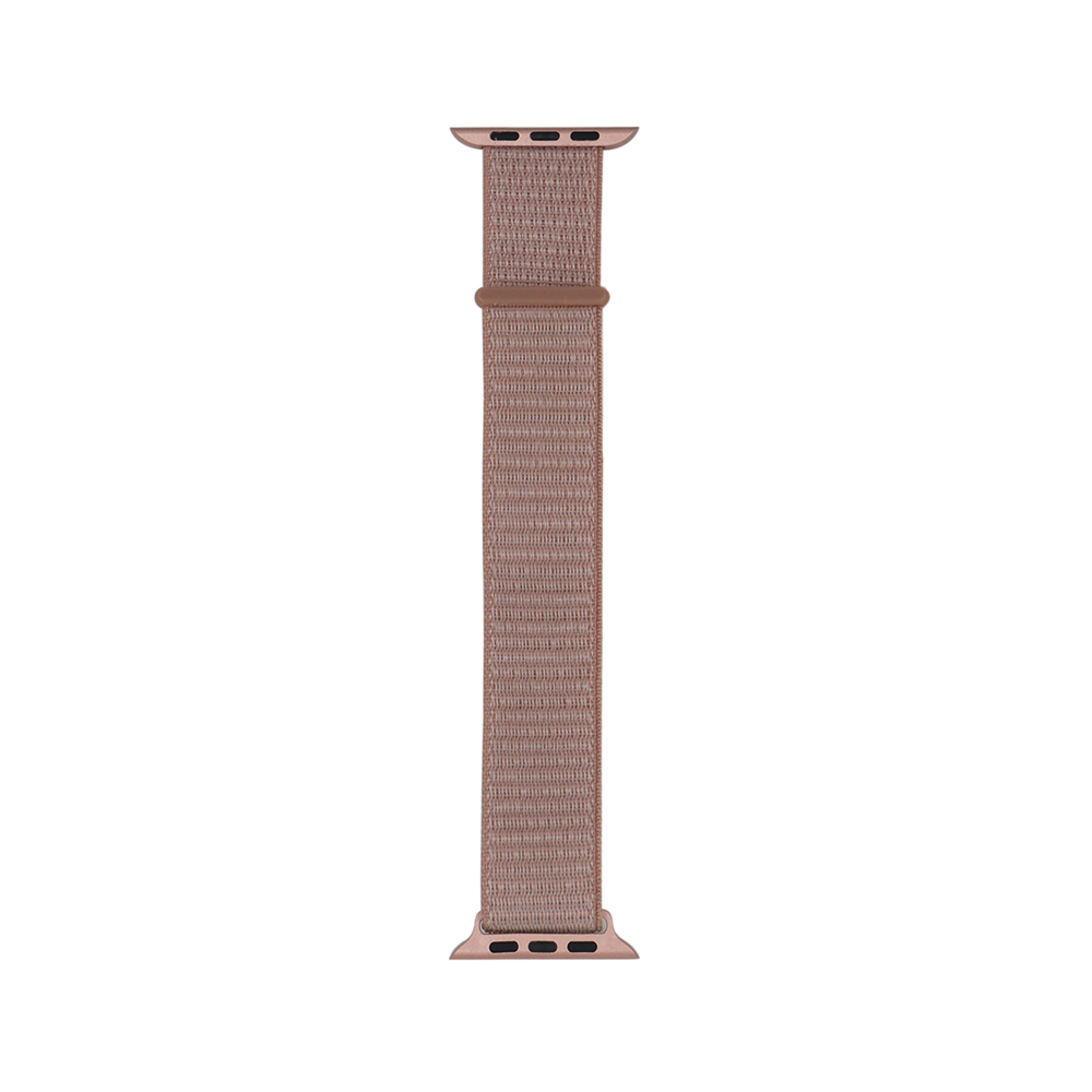 Apple Watch 7 41mm Kordon Band-03 Serisi Hasır Strap Kayış Rose Pembe