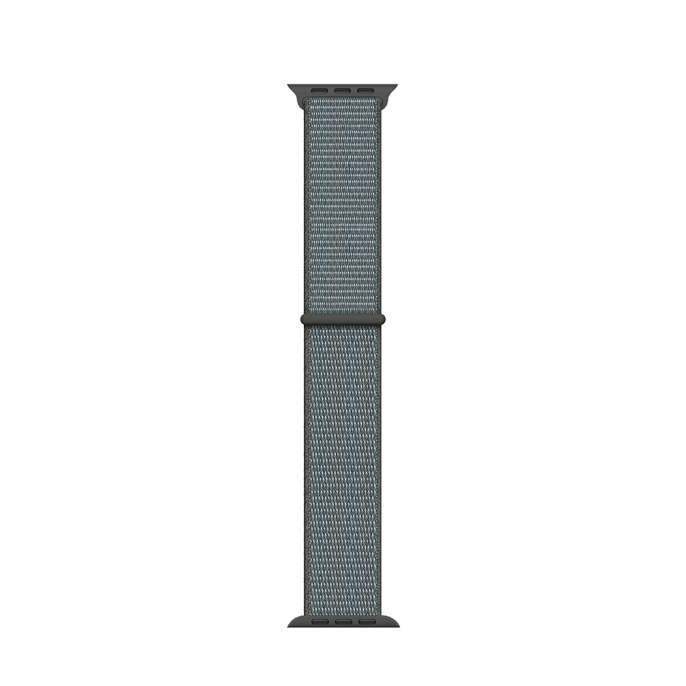 Apple Watch 7 41mm Kordon Band-03 Serisi Hasır Strap Kayış Storm Grey