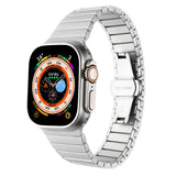 Apple Watch 7 41mm Kordon KRD-79 Metal Strap Kayış Gri