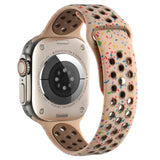 Apple Watch 7 41mm Kordon Yeni Seri 2023 KRD-02 Silikon Strap Kayış Turuncu