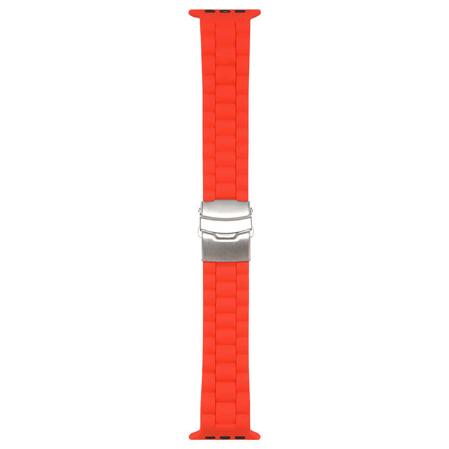 Apple Watch 7 41mm KRD-72 Silikon Kordon Gri
