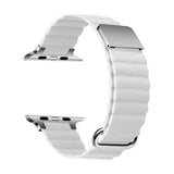 Apple Watch 7 41mm KRD-78 PU Deri Kordon Strap Kayış Beyaz