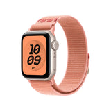 Apple Watch 7 41mm KRD-91 Hasır Kordon Strap Kayış Alpenglow Pink