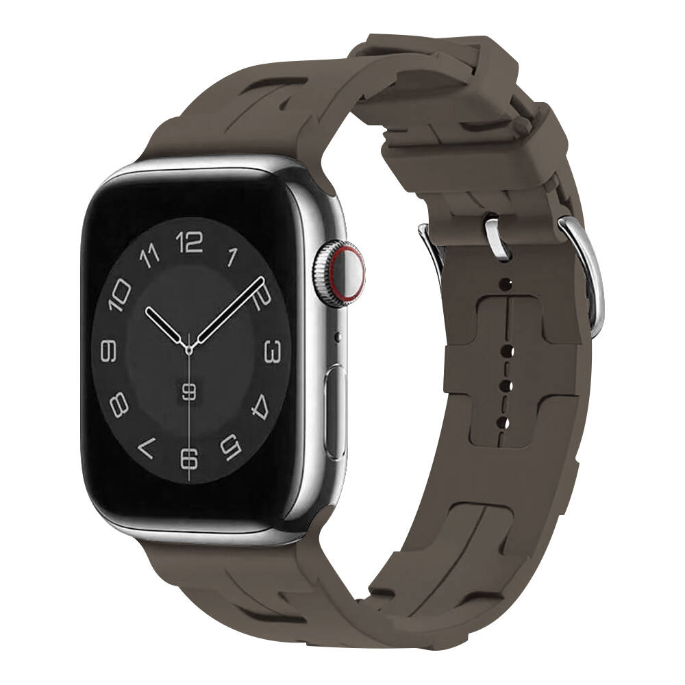 Apple Watch 7 41mm KRD-92 Silikon Kordon Mavi Açık