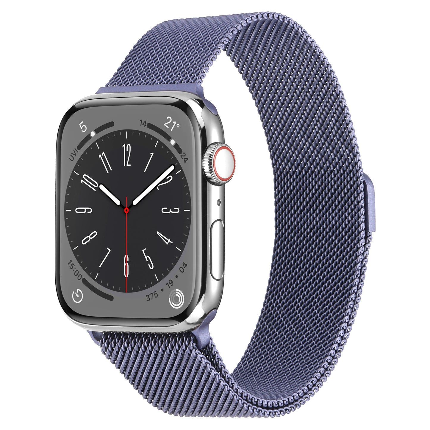 Apple Watch 7 41mm Zore KRD-01 Metal Kordon Derin Mor