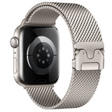 Apple Watch 7 41mm Zore KRD-121 Metal Hasır Kordon Siyah