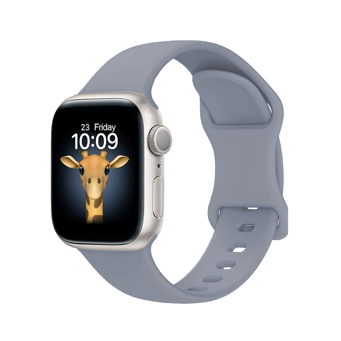 Apple Watch 7 41mm Zore KRD-131 Silikon Kordon Strap Kayış Lavendery Gray
