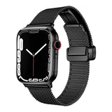 Apple Watch 7 41mm Zore KRD-85 Metal Kordon Siyah