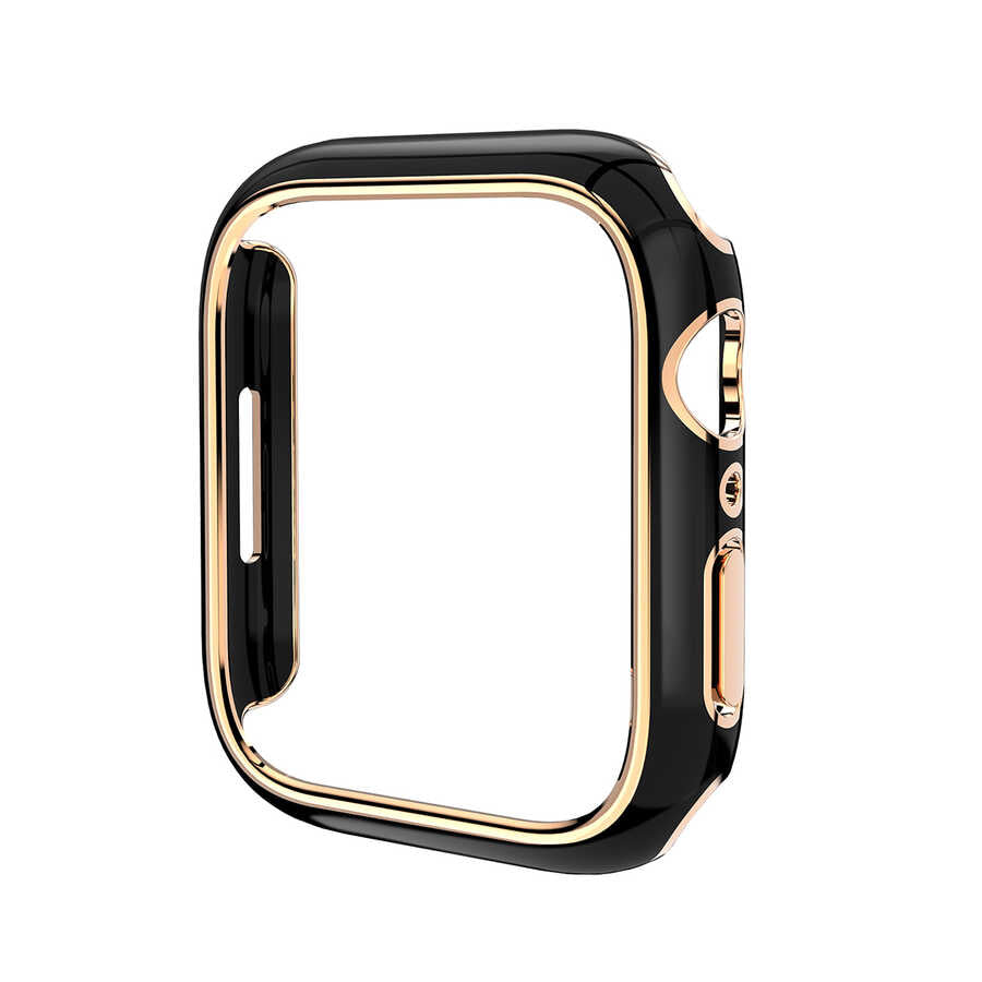 Apple Watch 7 41mm Zore Watch Gard 06 Sert PC Koruyucu Siyah
