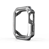 Apple Watch 7 41mm Zore Watch Gard 08 Sert PC + Silikon Koruyucu Siyah