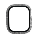Apple Watch 7 41mm Zore Watch Gard 24 Kenarları Taşlı Sert PC Kasa Ve Ekran Koruyucu Renksiz