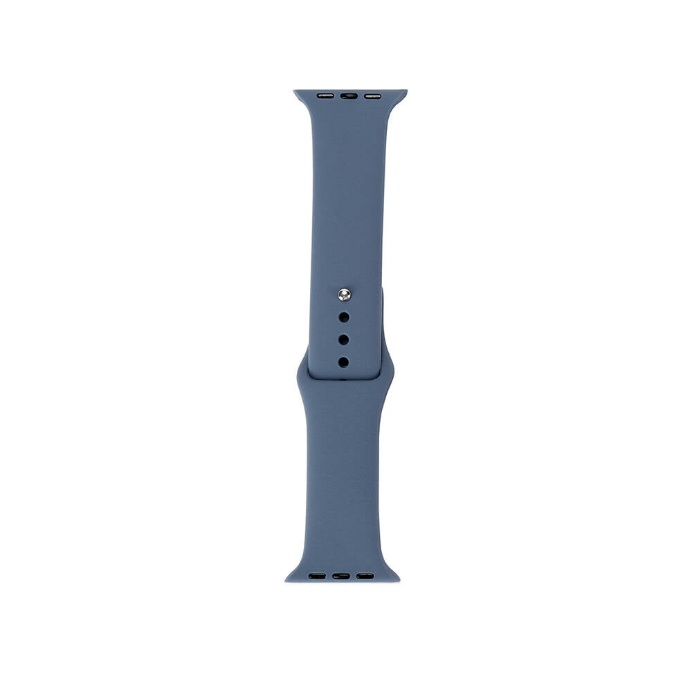 Apple Watch 7 45mm Band Serisi Klasik Kordon Silikon Strap Kayış Gri