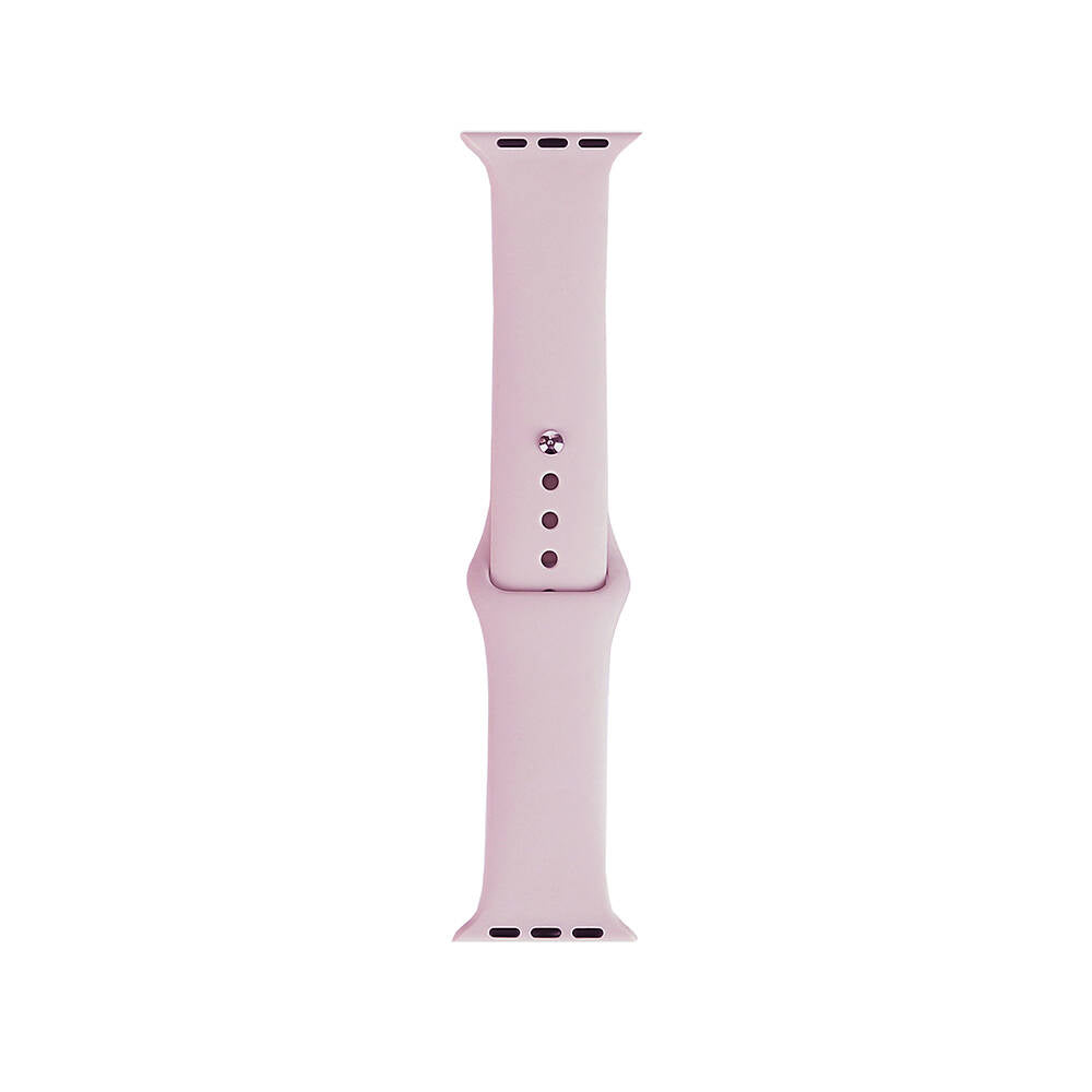 Apple Watch 7 45mm Band Serisi Klasik Kordon Silikon Strap Kayış Lavender Purple