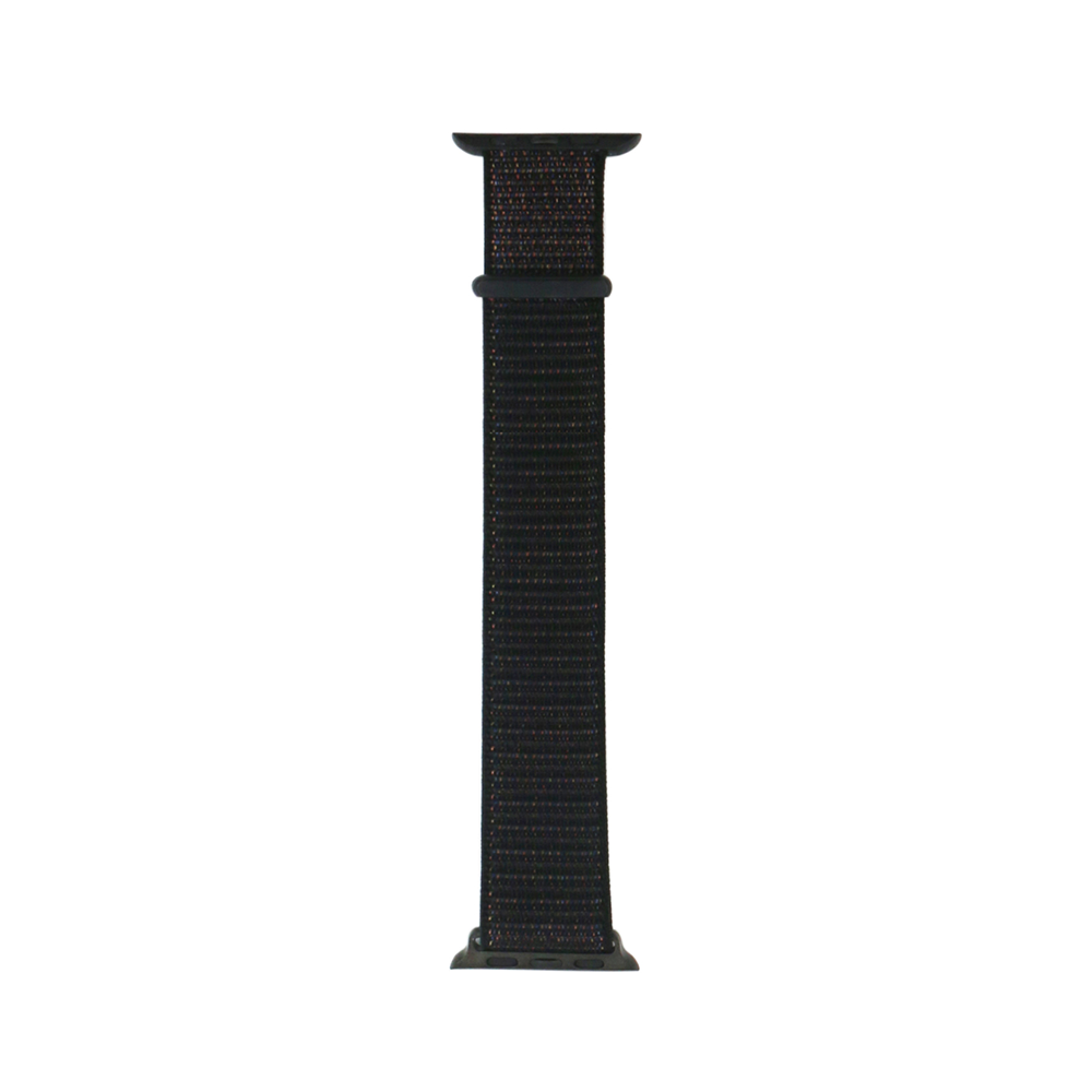 Apple Watch 7 45mm Kordon Band-03 Serisi Hasır Strap Kayış Siyah