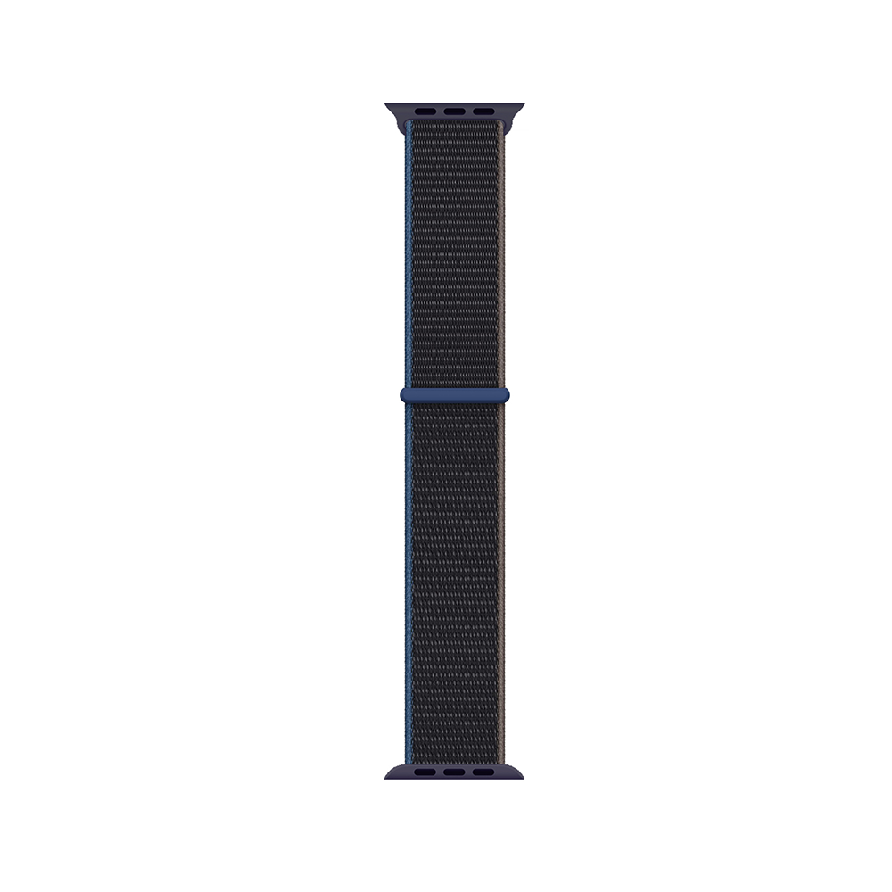 Apple Watch 7 45mm Kordon Band-03 Serisi Hasır Strap Kayış Charceal