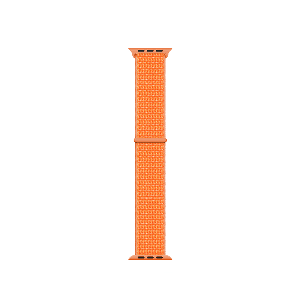 Apple Watch 7 45mm Kordon Band-03 Serisi Hasır Strap Kayış Papaya