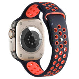 Apple Watch 7 45mm Kordon Yeni Seri 2023 KRD-02 Silikon Strap Kayış Krem