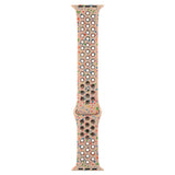 Apple Watch 7 45mm Kordon Yeni Seri 2023 KRD-02 Silikon Strap Kayış Krem