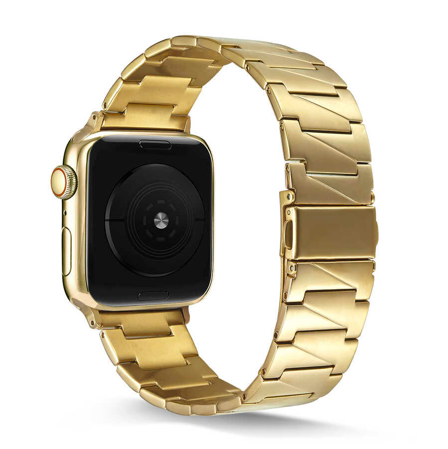 Apple Watch 7 45mm KRD-48 Metal Kordon Gold
