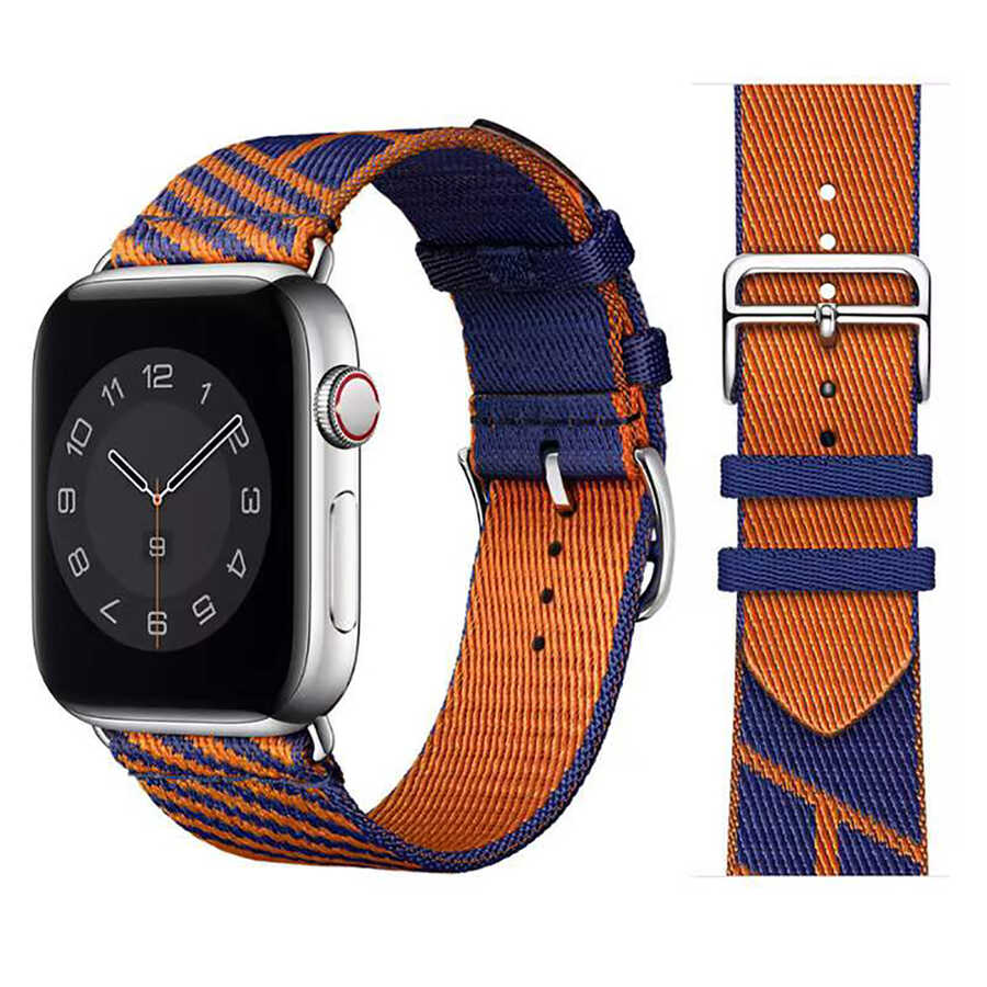 Apple Watch 7 45mm KRD-51 Hasır Kordon NO3