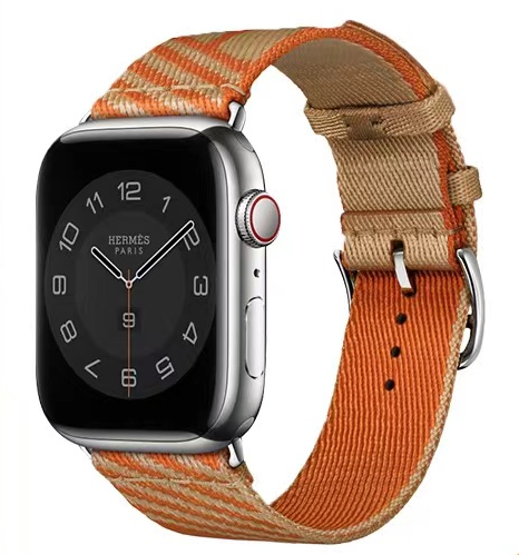 Apple Watch 7 45mm KRD-51 Hasır Kordon NO7