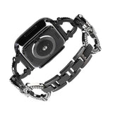 Apple Watch 7 45mm KRD-57 Metal Kordon Siyah