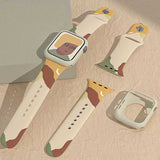Apple Watch 7 45mm KRD-62 Silikon Kordon Rouge Powder