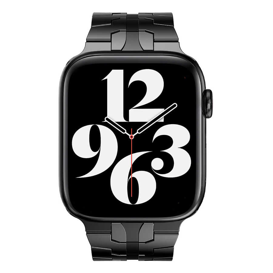 Apple Watch 7 45mm KRD-63 Metal Kordon Gümüş