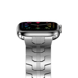 Apple Watch 7 45mm KRD-63 Metal Kordon Gümüş