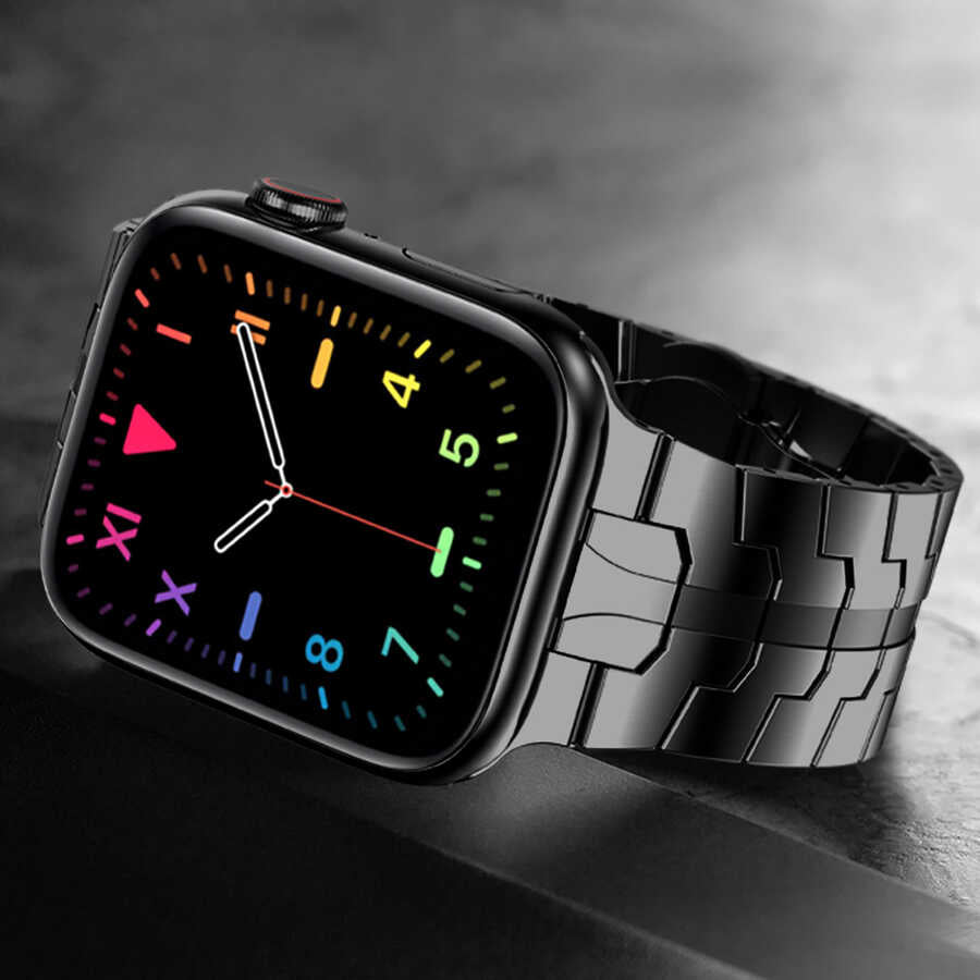 Apple Watch 7 45mm KRD-63 Metal Kordon Gümüş