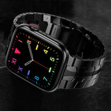 Apple Watch 7 45mm KRD-63 Metal Kordon Siyah