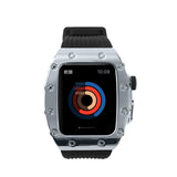 Apple Watch 7 45mm KRD-65 Kordon Beyaz-Siyah