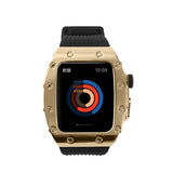 Apple Watch 7 45mm KRD-65 Kordon Beyaz-Siyah