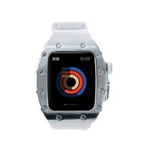 Apple Watch 7 45mm KRD-65 Kordon Beyaz-Siyah