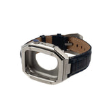 Apple Watch 7 45mm KRD-67 Kordon Siyah-Rose Gold